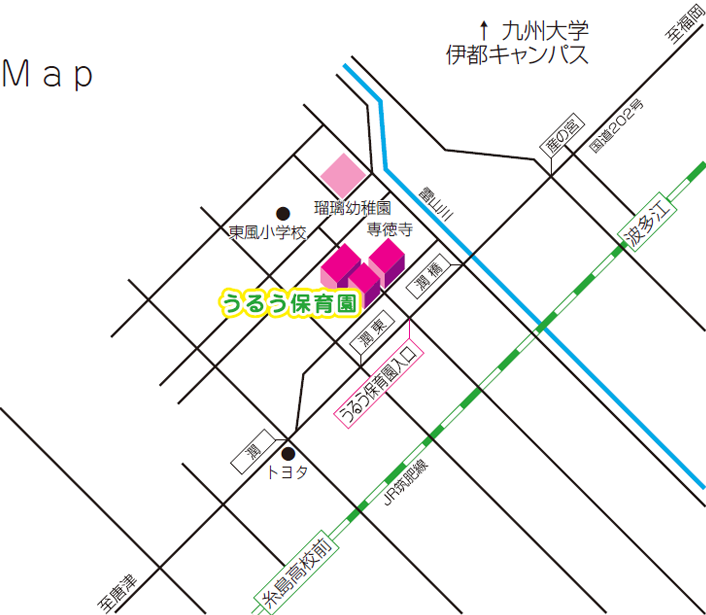 地図|社会福祉法人 専徳会 うるう保育園